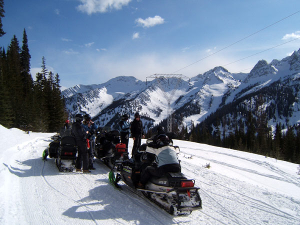 snowmobile tours in Fernie, BC